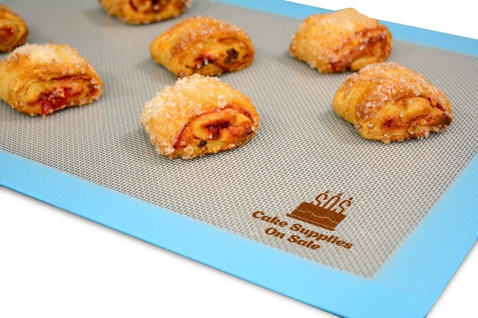 Silicone Baking Mat Non-Stick, Size 11 5/8" x 16 1/2" (half sheet), 1mm thick.
