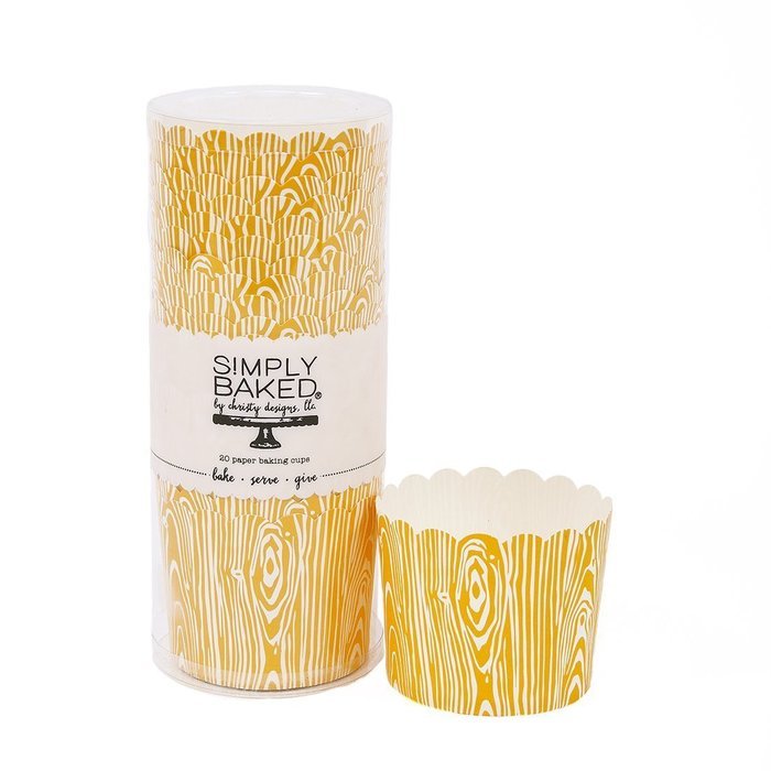 Simply Baked Large Paper Baking Cup, Red, White & Blue, 20-Pack, Entertain with Ease and Style, Serve Cupcakes... N23