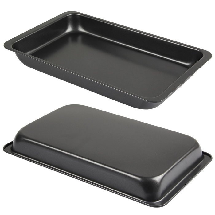 Yilove Nonstick Cookie Pans 11"(Champagne and Black),Set of 2 N4