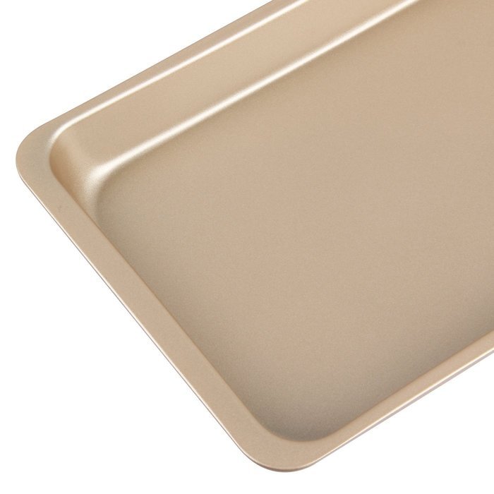 Yilove Nonstick Cookie Pans 11"(Champagne and Black),Set of 2 N8