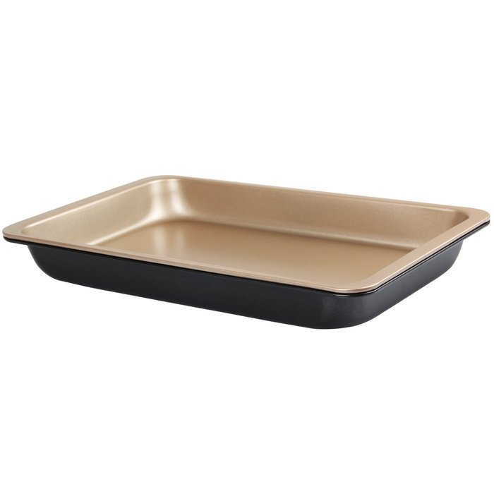 Yilove Nonstick Cookie Pans 11"(Champagne and Black),Set of 2 N9