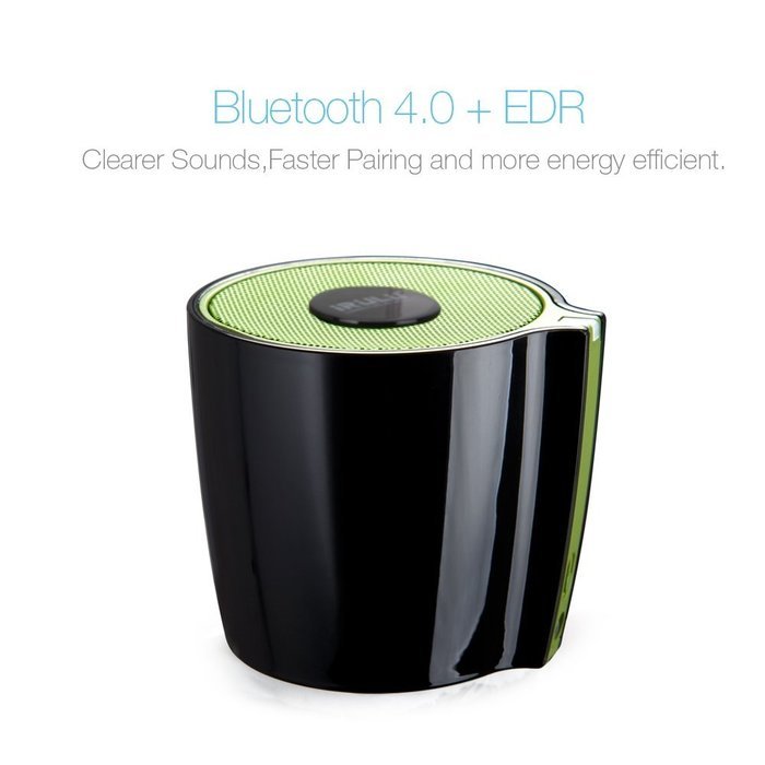 iRULU Portable Mini Wireless Bluetooth Speaker Built-in Microphone Black N2