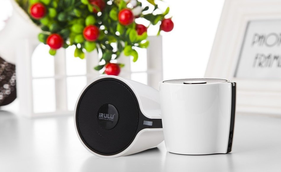 iRULU Portable Mini Wireless Bluetooth Speaker Built-in Microphone Black N18