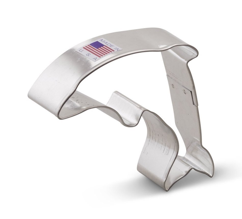 Ann Clark Dolphin Cookie Cutter - 4 Inches - Tin Plated Steel