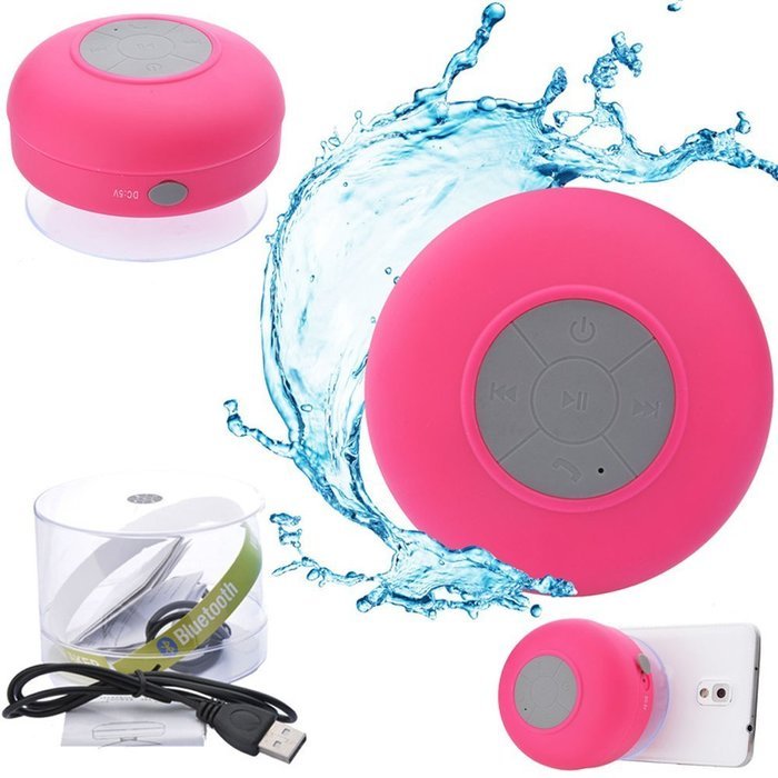 Wireless Waterproof Portable Bluetooth Shower Speaker, Handsfree Portable Speakerphone with Built-in Mic N5