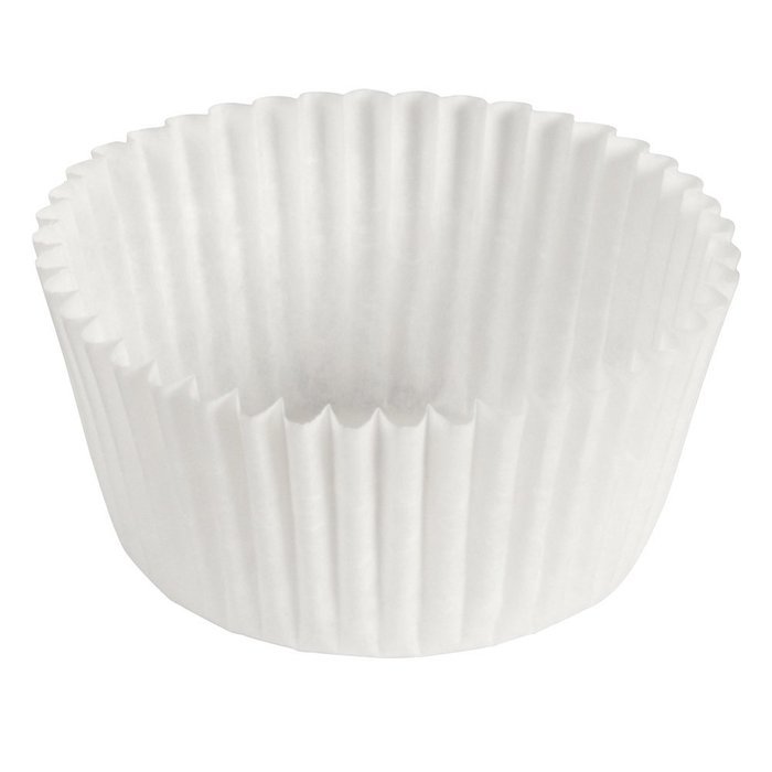 Hoffmaster 610011 1-1/2 Inch Bottom Width by 1 Inch Wall Height 3-1/2 Inch White Fluted Paper Bake Cup 500-Pack...