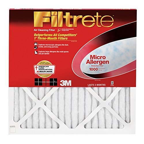 18x18x1, Filtrete Micro Allergen Air Filter, MERV 11, by 3m