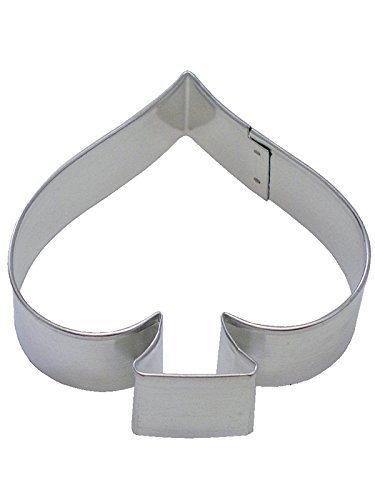 R&M Spade 3.75" Cookie Cutter in Durable, Economical, Tinplated Steel