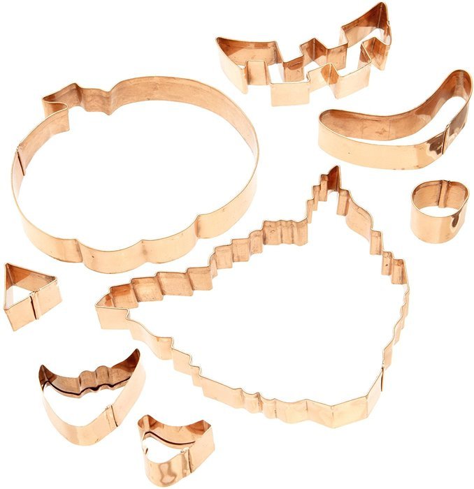 Old River Road Haunted House Shape Cookie Cutter, Copper N4