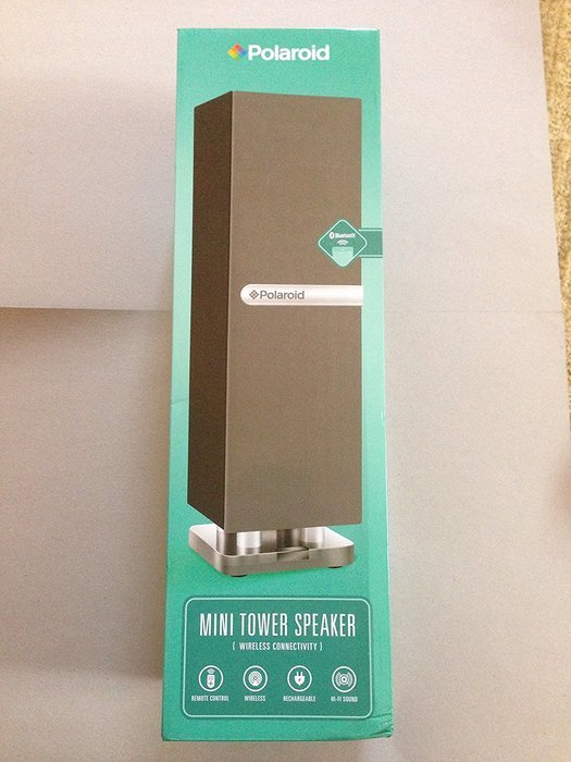 Polaroid Mini Bluetooth Speaker, Tower, Grey