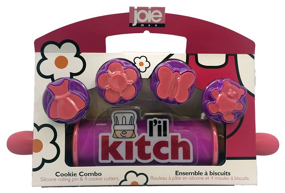 L'il Kitch Rolling Pin and Cookie Cutter Set by MSC International