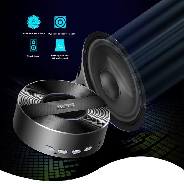 Bluetooth Speakers,Guojia Wireless Portable Mini Speaker Build in Mic with TF Card Port for iPhone and Other Smart... N5