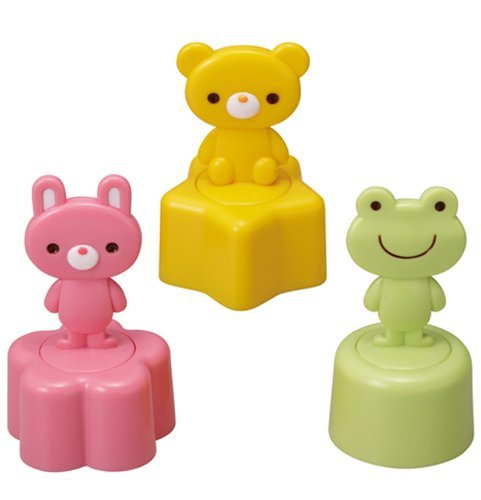 Torune TOR-P-2817 Flower, Round, Star Shaped Bread Cutter Set with Animal Press