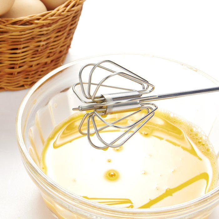 Chefaith 12" Food-Grade Silicone Wired Balloon Whisk [Wooden Handle for Nice Grip] + 3" Mini Whisk as Bonus -... N14