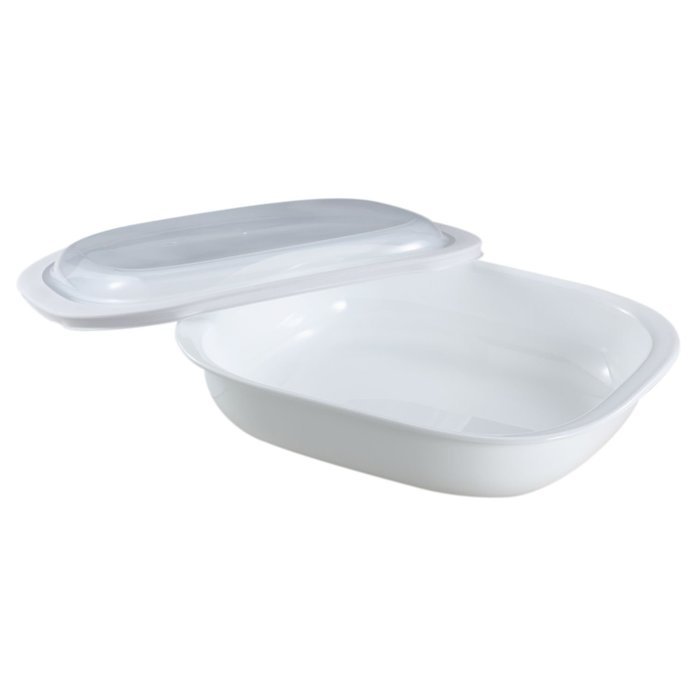 Corelle Bake, Serve, Store 3-qt Rectangle Bakeware Dish w/ Plastic Cover
