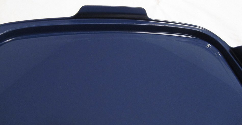 Pyrex C-233-PC Easy Grab Blue Rectangle Plastic Lid for 9" X 13" Oblong Baking Dish (2 Pack) N8