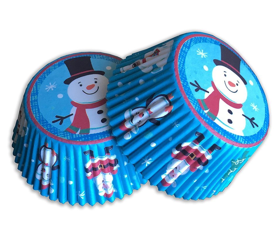 Christmas Baking Cups - 75 Pack - Standard Christmas Muffin Liners - Premium Disposable Christmas Cupcake Liners... N3