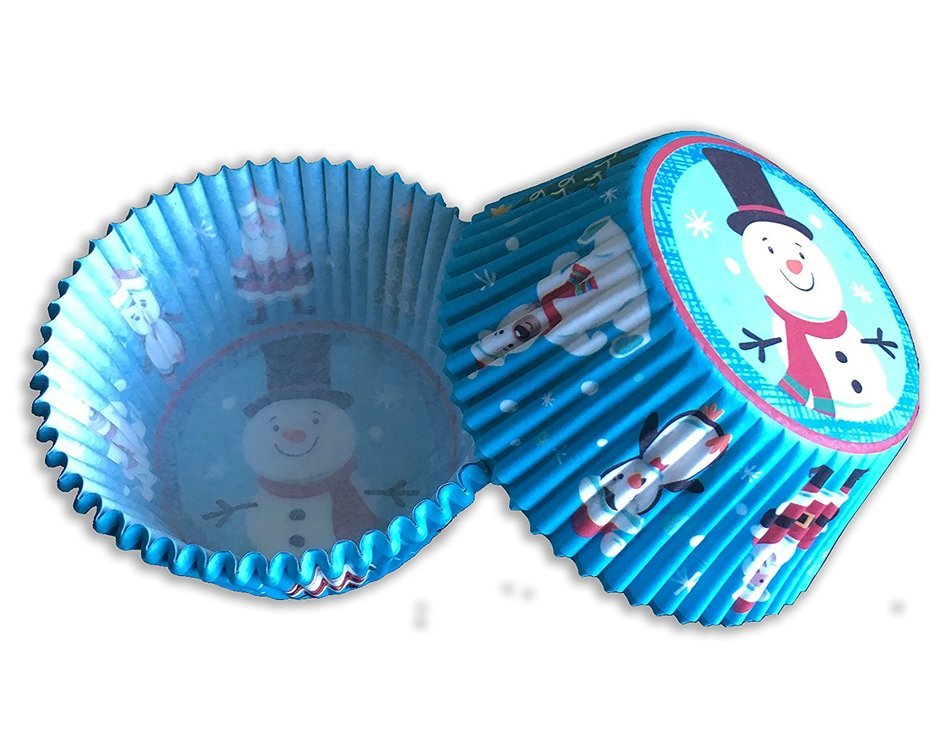 Christmas Baking Cups - 75 Pack - Standard Christmas Muffin Liners - Premium Disposable Christmas Cupcake Liners... N4
