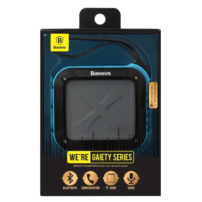 Baseus Gaiety Series Outdoor Sports Bluetooth Speaker Portable Audio Player Sound Box Bluetooth V2.1 TF Card Support... N16