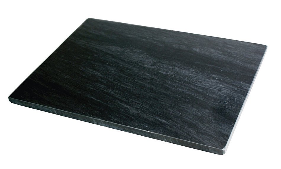 Fox Run Marble Pastry Board, Black, 12 x 16-inches