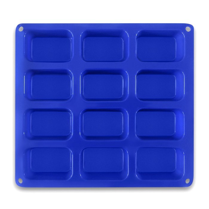 Silicone Baking Molds From BakeStar - 12 Cup Rectangle Shape - Super Premium Quality N2