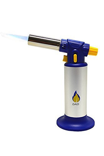 GAIG Creme Brulee Torch w/ Strong Build, Large Butane Capacity, Reliable Ignition, Adjustable Flame & Safety Lock...