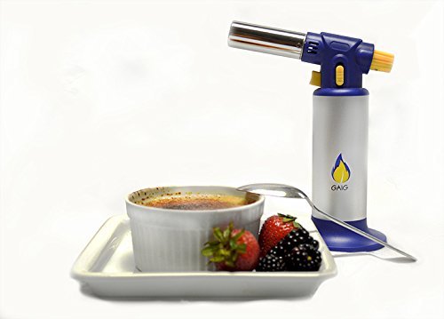 GAIG Creme Brulee Torch w/ Strong Build, Large Butane Capacity, Reliable Ignition, Adjustable Flame & Safety Lock... N5