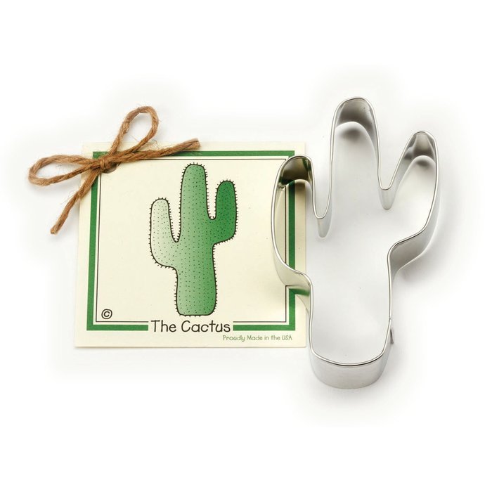 Cactus Cookie and Fondant Cutter - Ann Clark - 4.1 Inches - US Tin Plated Steel