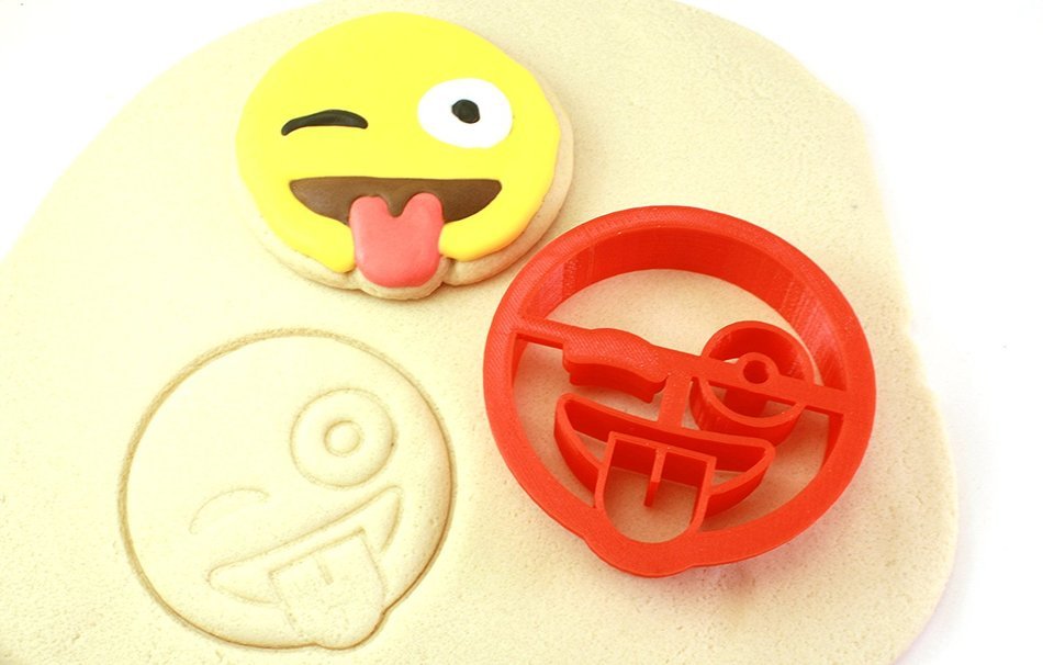 Tongue Face Emoji Cookie Cutter N5
