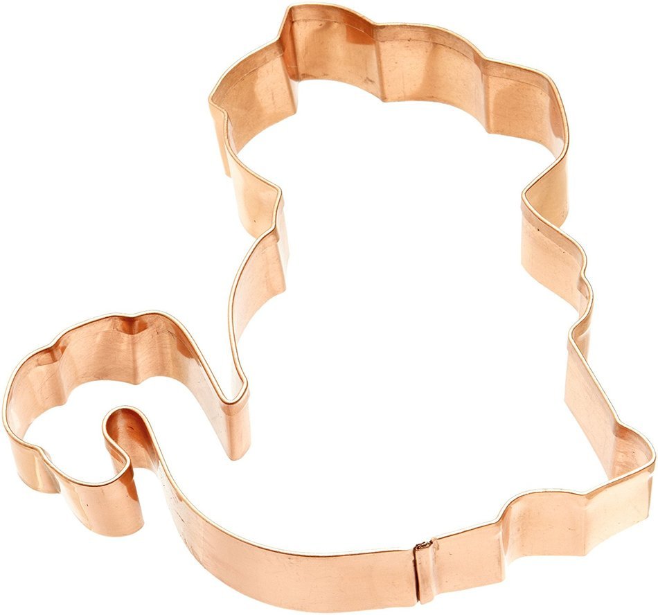 Old River Road Bulldog Shape Cookie Cutter, Copper N3
