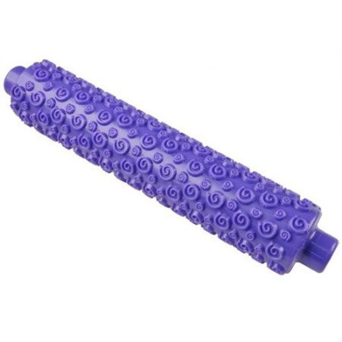 Joylive 10" Rolling Pin HDPE Cake Fondant Sugarcraft Paste Spiral Embossed Tools Purple