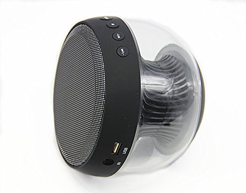 Smileto Multifunctional LED 3D Wireless Bluetooth Round Speaker With Plug-in Card, Waterproof, BASS, Call Function... N19