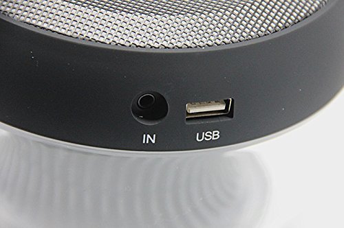 Smileto Multifunctional LED 3D Wireless Bluetooth Round Speaker With Plug-in Card, Waterproof, BASS, Call Function... N22