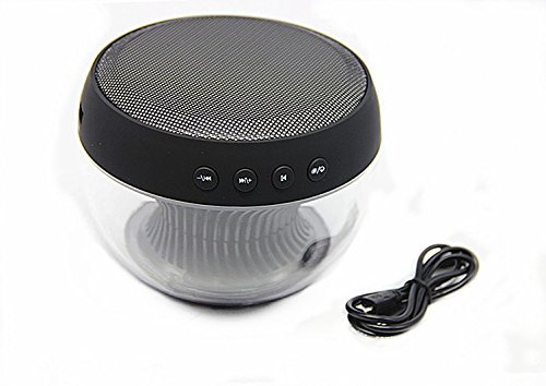 Smileto Multifunctional LED 3D Wireless Bluetooth Round Speaker With Plug-in Card, Waterproof, BASS, Call Function... N25
