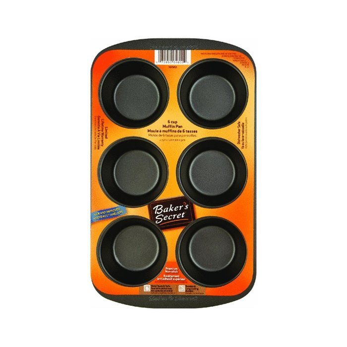Baker's Secret Basics Premium Nonstick 6-Cup Muffin Pan