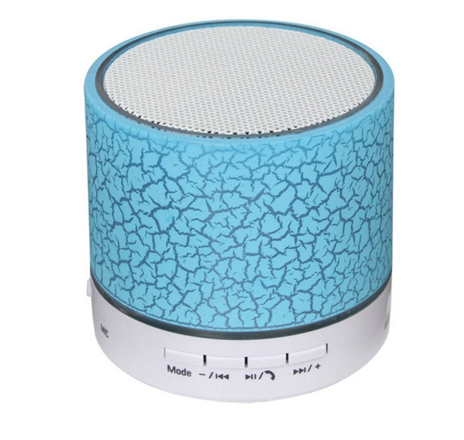 Colorful Crack Pattern Lighting Bluetooth Speaker, Rontel Mini Portable Wireless Speaker with Flashing LED Light...