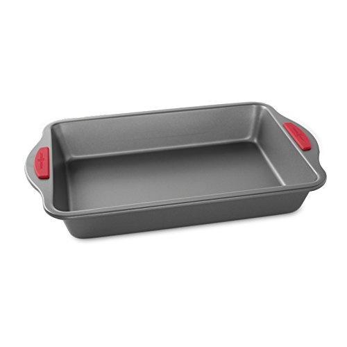 Nordic Ware Freshly Baked Rectangular Cake Pan, 9" x 13", Metallic