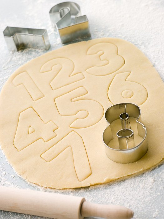 GreenKitchens [PREMIUM QUALITY] 35pc Metal Cookie Cutter Set, ABC & 123 Letters & Numbers, Perfect for Cake Fondant... N3