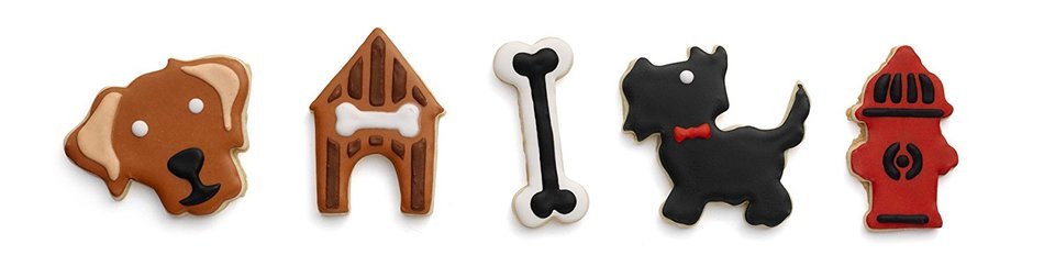 Chef'n Cookease Cookie Cutter and Frosting Stencil Set (Dog Shapes) N3