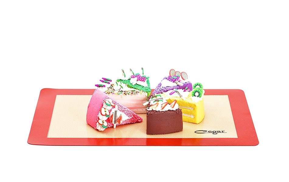 Cegar Premium Non-Stick Silicone Baking Mat Sheet,pack of 2 Piece US Half Size and 1 Piece Petite Jelly Roll Size... N14