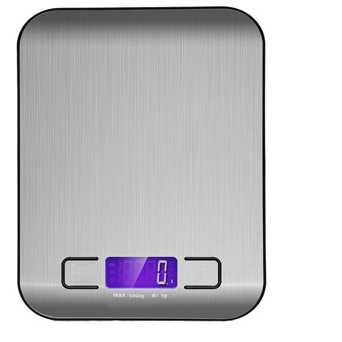 Topshop Multifunction Digital Kitchen Food Scale Electronic Meat Food Weight Scale Balance (Silver)