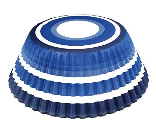 Fox Run Bake Cup Reg, Blue Swirl, pbh