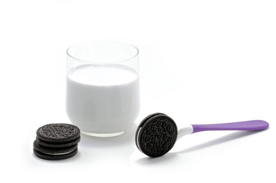 The Dipr the Ultimate Cookie Spoon and the Dunkr Cookie Cup - Set Pack - 2 Purple Diprs and 1 Purple Dunkr N4