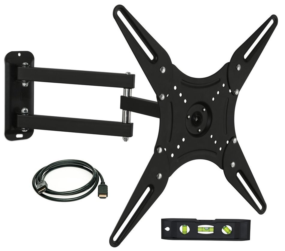 Mount-It! MI-2065L Full Motion Swivel Articulating Arm LCD, LED 4K TV Wall Mount Bracket for 23-55 inch Screen...
