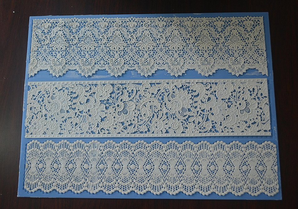 Europa Victorian 3-D Cake Lace Set Silicone Mat Edible Sugar Mould - Extra Large N2