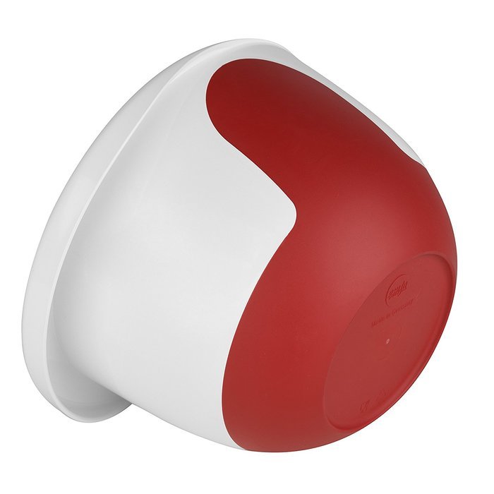 Emsa "Mix & Bake" 101.4 oz Mixing Bowl with Lid, White/Red N5