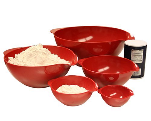 Calypso Basics 5-Piece Mixing Bowl Set, Black N2
