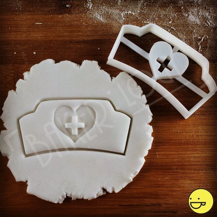 Nurse Hat and Syringe Set Cookie Cutters