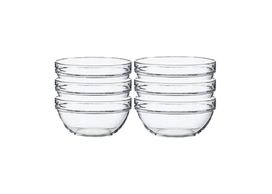 Lauryn Janae Premium Mini 3.5" inch Stackable Glass Kitchen Prep, Dipping Sauce, Dessert, Custard, Pinch, Candy... N2