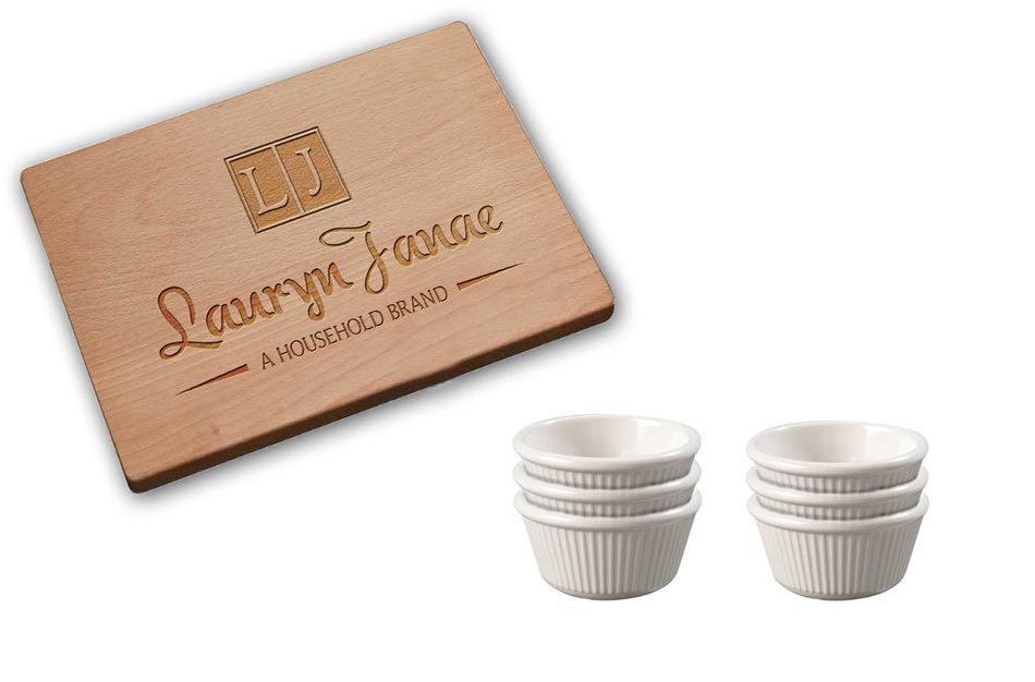Lauryn Janae Premium Mini 3.5" inch Stackable Glass Kitchen Prep, Dipping Sauce, Dessert, Custard, Pinch, Candy... N9